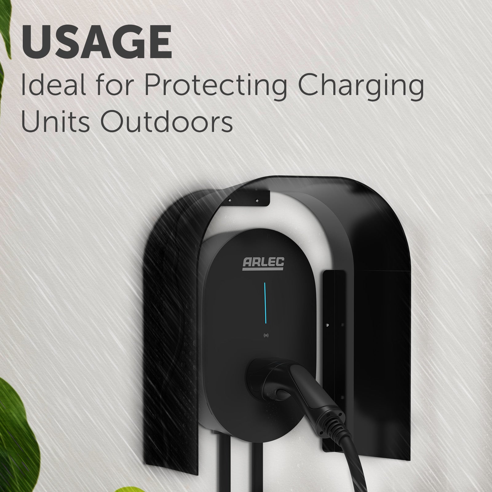Arlec EV Charger Wall Mount Canopy